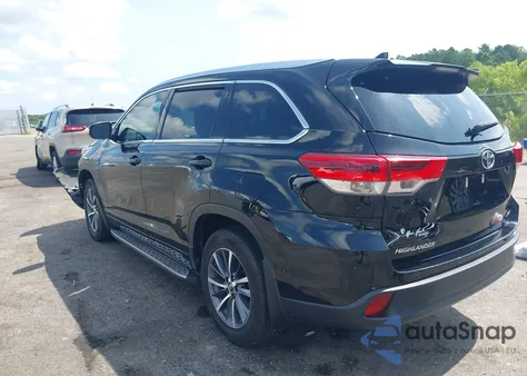 2017 Toyota Highlander Xle z USA, uszkodzony, nr VIN 5TDKZRFHXHS509618